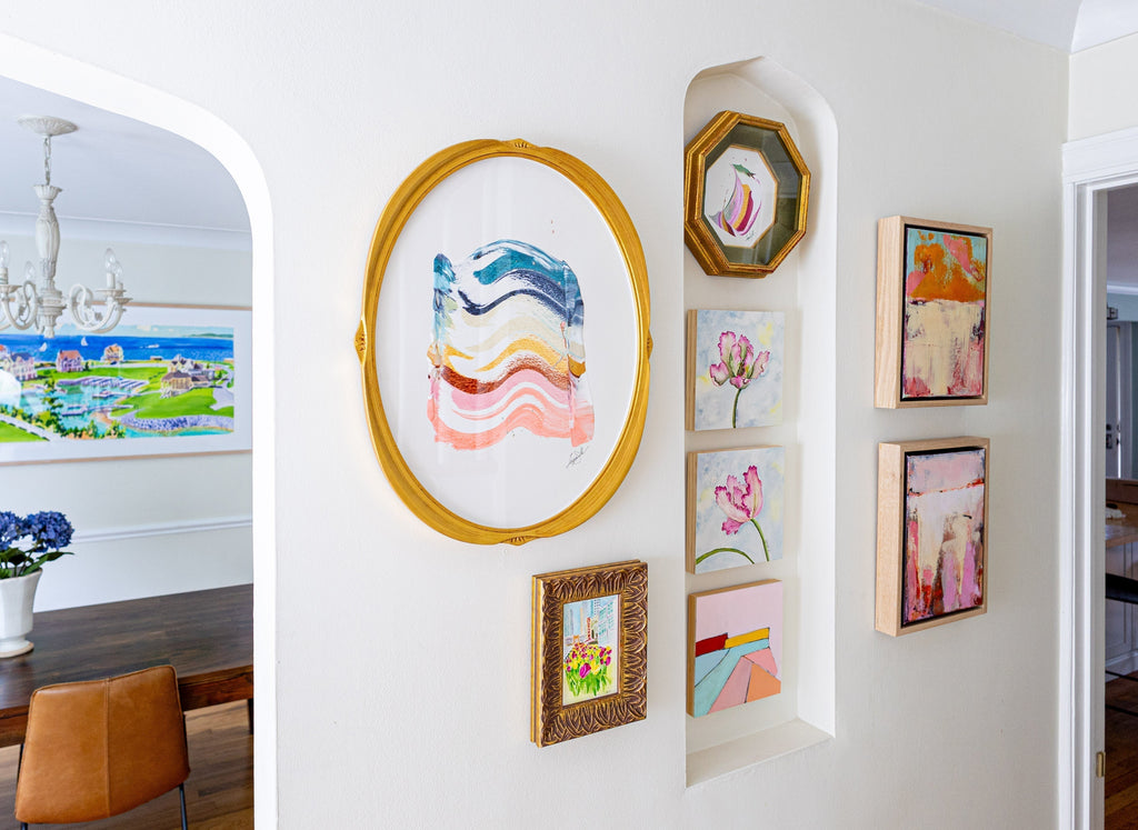 Making an Entrance: Kathryn & Shane’s Colorful, Chicago Artist Gallery Wall