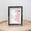 Original Artwork in 7x9 Bone Inlay Frame