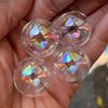 Iridescent Bubble Glass Blown Earrings - 2 Sizes