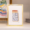 "Ordinary Beauty" Watercolor Matches Painting in 5.25” x 7.25” Gold Frame