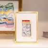 "Ordinary Beauty" Watercolor Matches Painting in 5.25” x 7.25” Gold Frame