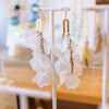 Flor Earrings White Long