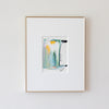 "Joyful Connections" Original Art Framed in 11x14 Aluminum Brass - Glistening Green