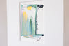 "Joyful Connections" Original Art Framed in 11x14 Aluminum Brass - Glistening Green