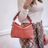 Ana Wave Strap Handbag - Terra Cotta