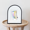 "Joyful Connections" Original Art - pastel wave, 9x12 Arches Aluminum Frame