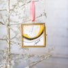 Merry & Bright Original Art Ornament - Neutral Round Abstract