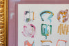 "Bright Spots 26" Original Art in Vintage Gold Frame