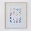 "Bright Spots 29,” Original in Vintage Frame 20.75”x24.75”