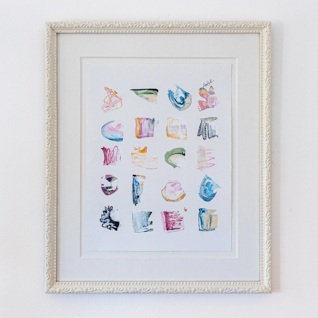 "Bright Spots 29,” Original in Vintage Frame 20.75”x24.75”