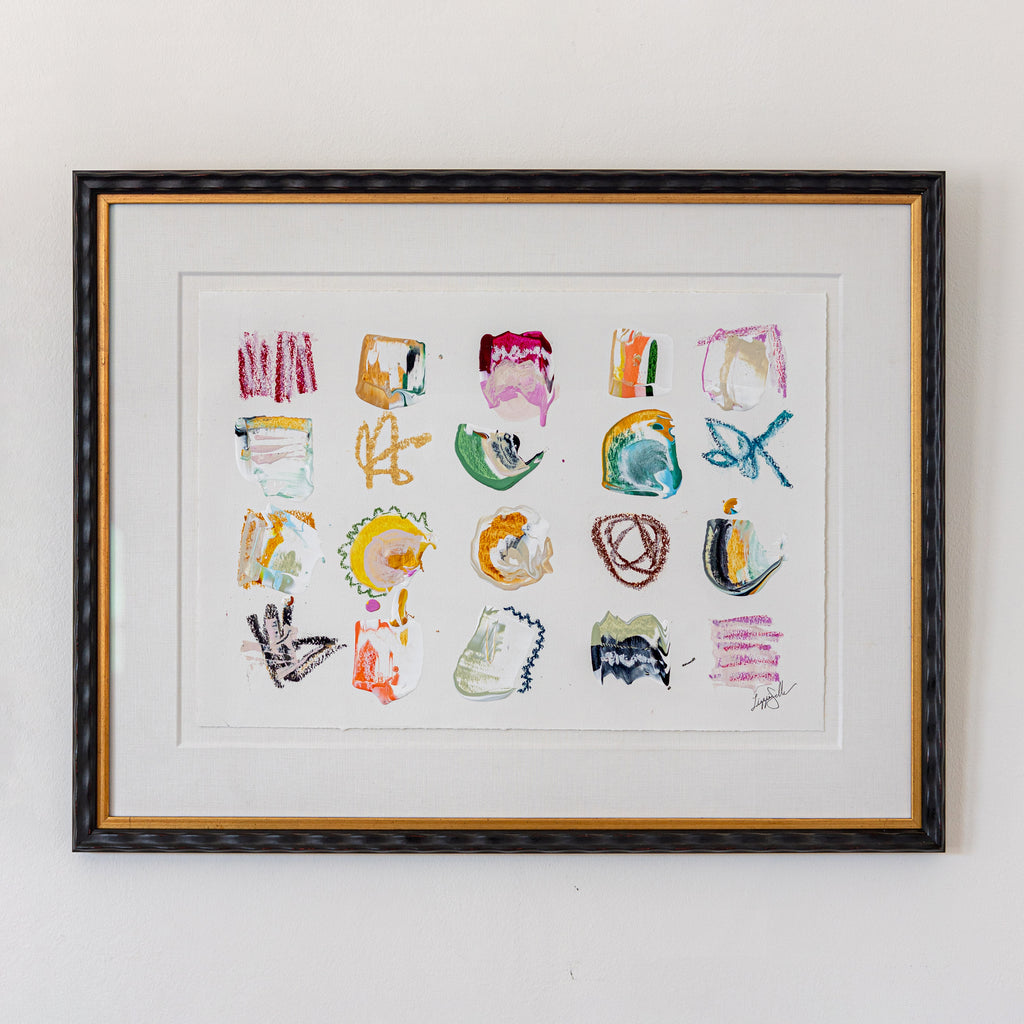 "Bright Spots 30" 28.75”x 22.5” Original Art in Custom Wave Frame