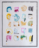 "Bright Spots 32,” Original in Custom Frame 20.5”x24.5”