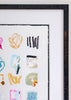 "Bright Spots 32,” Original in Custom Frame 20.5”x24.5”
