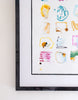 "Bright Spots 32,” Original in Custom Frame 20.5”x24.5”
