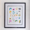 "Bright Spots 32,” Original in Custom Frame 20.5”x24.5”