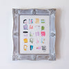 "Bright Spots 34" Original Art in 18"x15" Vintage Frame