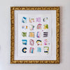 "Bright Spots 35,” Original in Vintage Frame 23.75"x27.25"