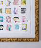 "Bright Spots 35,” Original in Vintage Frame 23.75"x27.25"