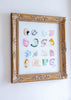 "Bright Spots 7" Original Art in Antique Champagne Gold Frame