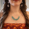 Bubble Globe Necklace- Teal