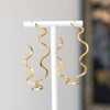 Squiggle Hoop Earrings