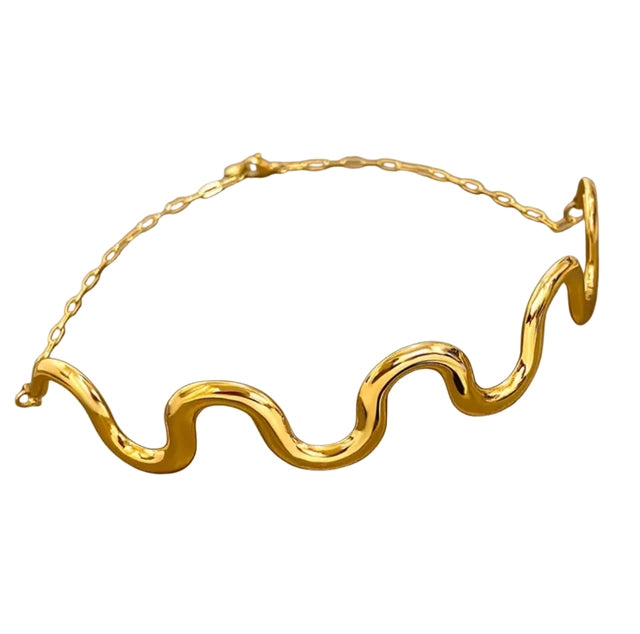 Squiggle Choker Necklace