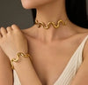 Squiggle Choker Necklace