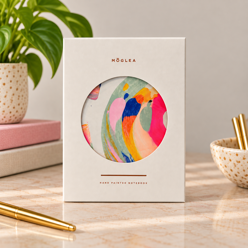 Candy Swirl Boxed Notebook - Hand Painted