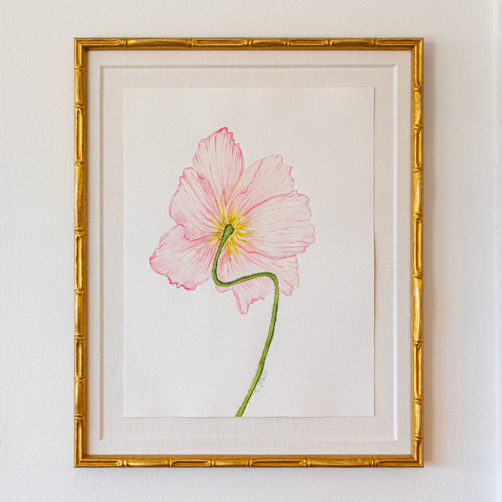 “Lookin’ Backwards” Custom framed Original Watercolor, pair available