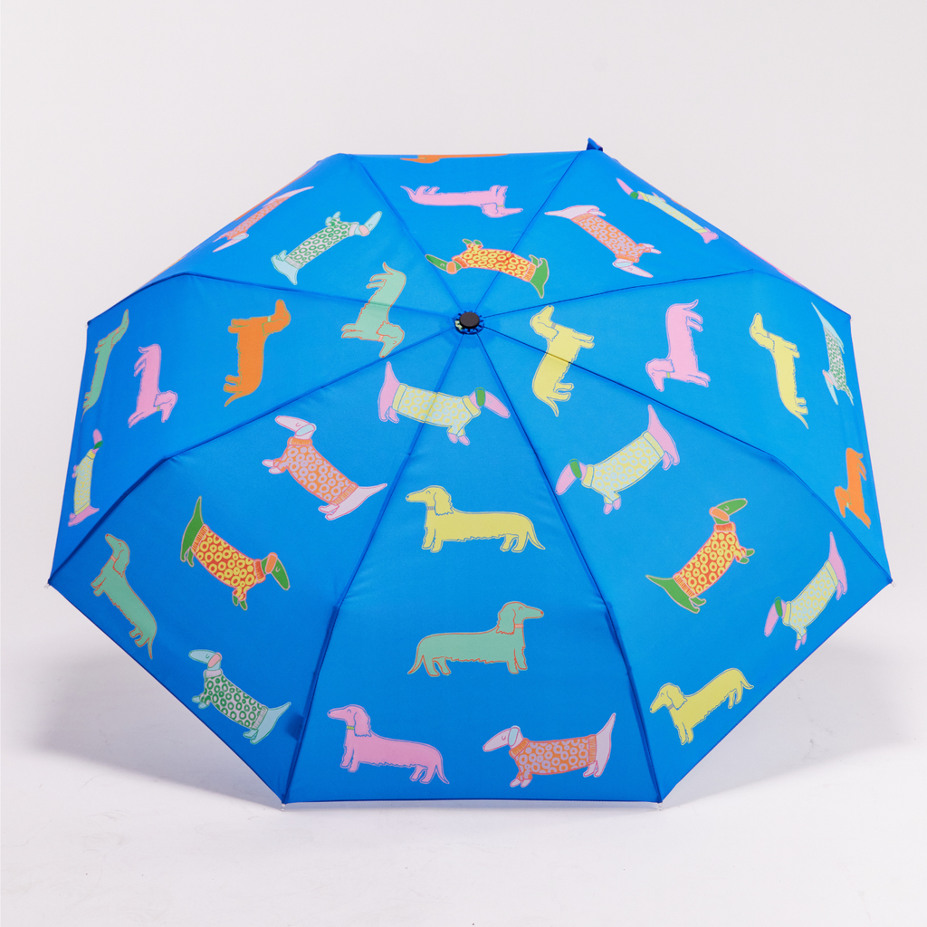 Dog Print Duckhead Umbrellas - Pink and Blue Colors Available