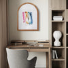 "Joy in Motion" in White Oak Arched Frame, 22"x29"