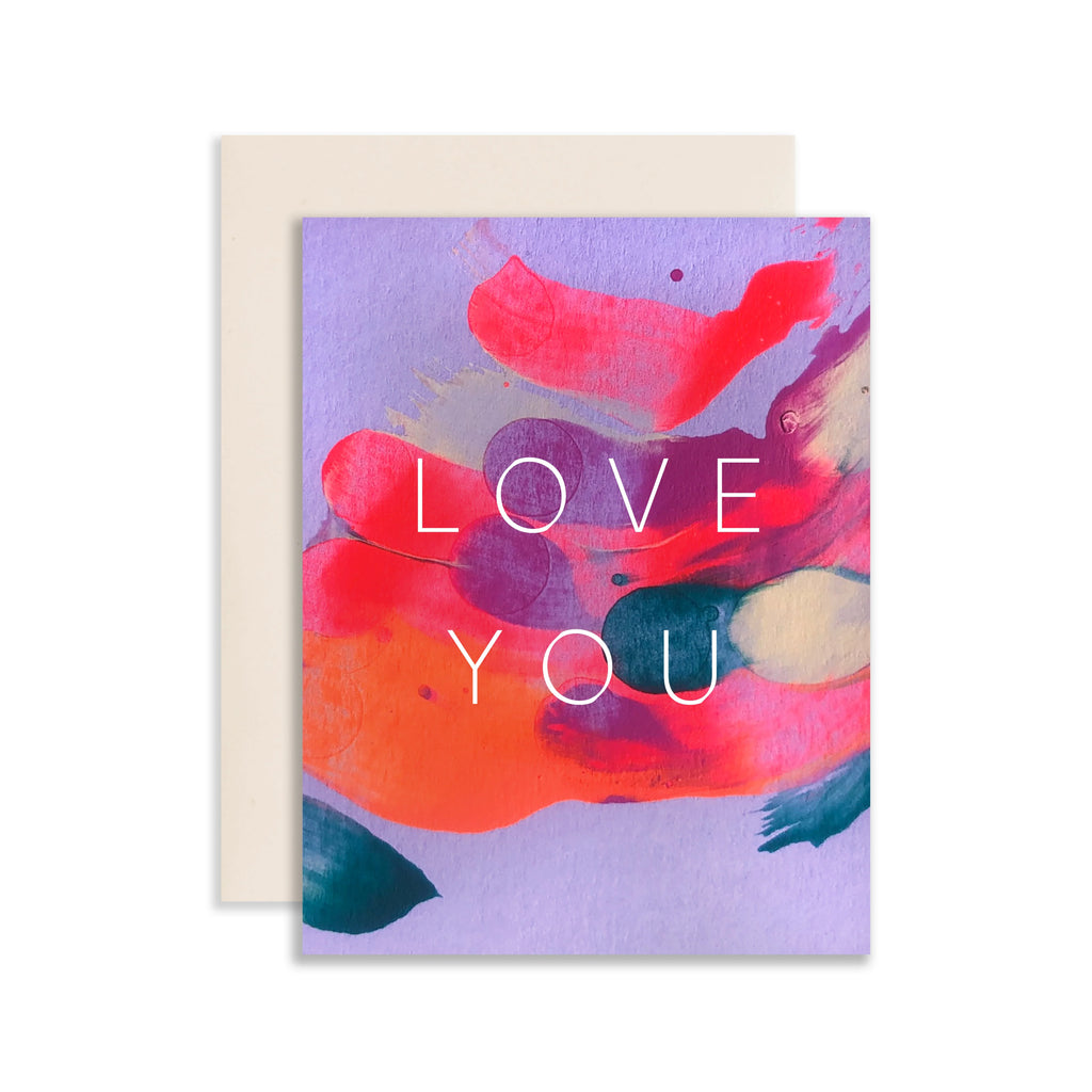 Orchid Love - Hand Painted Greeting Card