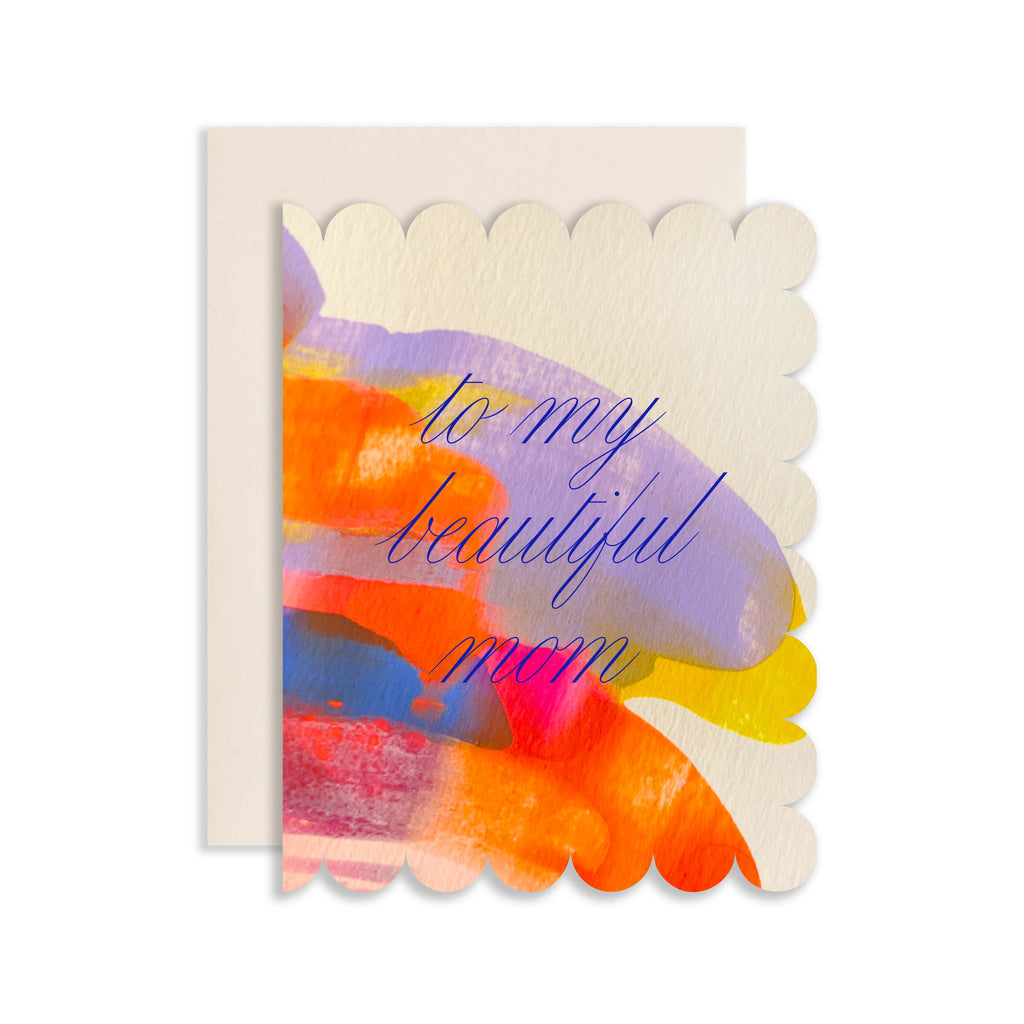 Plumeria Mom - Hand Painted Greeting Card