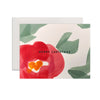 Poinsettia Christmas - Hand Painted Greeting Card, Boxed Set of 6