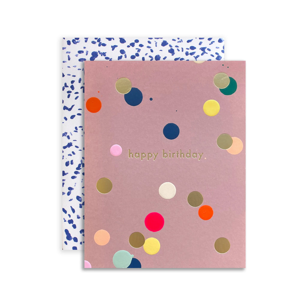 Birthday Dot - Hand Painted Greeting Card
