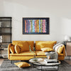 "Within and Beyond" 30x48, Gold Float Frame