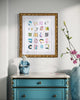 "Bright Spots 35,” Original in Vintage Frame 23.75"x27.25"