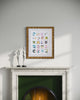 "Bright Spots 35,” Original in Vintage Frame 23.75"x27.25"