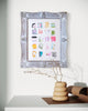 "Bright Spots 34" Original Art in 18"x15" Vintage Frame