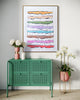 "Learning the Lines" 30x40, Gold Float Frame