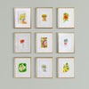 "Ordinary Beauty" Spring Floral 9 Piece Gallery Wall