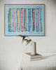 "Learning the Lines III" 22x28, Gold Float Frame