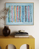 "Learning the Lines III" 22x28, Gold Float Frame