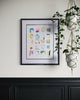 "Bright Spots 32,” Original in Custom Frame 20.5”x24.5”
