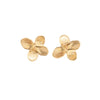 Hydrangea Bronze Post Earrings
