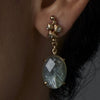 Caldera Seraphinite Bronze Earring