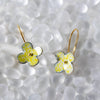 Small Flower Earrings on Stem - Multiple Colors