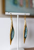 Opening Pod Earring in White/Blue