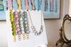 9 Flower Necklace in White
