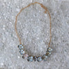 9 Flower Necklace on white background